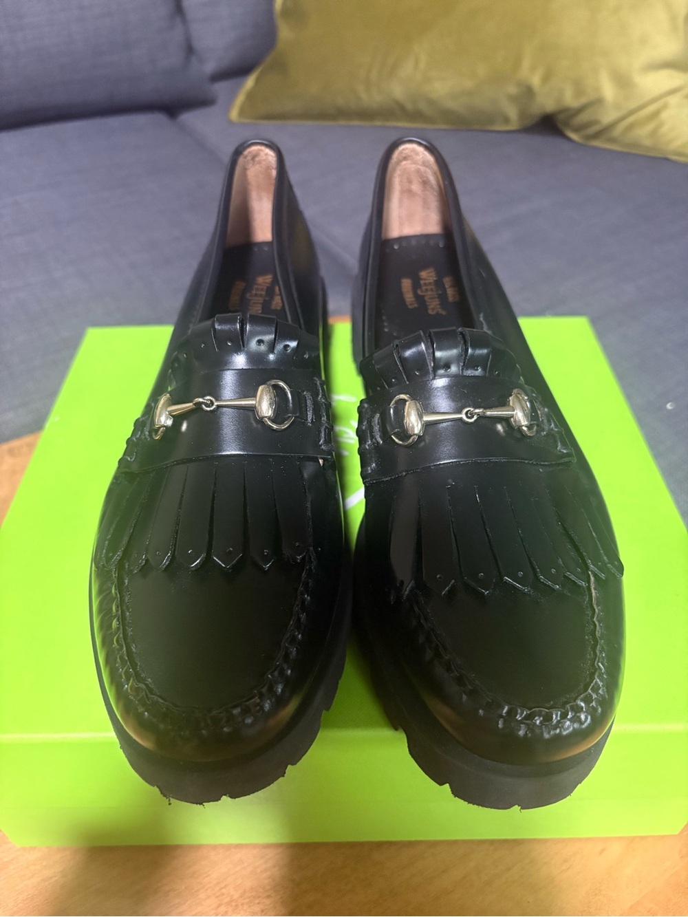 G.H. Bass Weejuns Lianna Kiltie Lug Horsebit Loafers Size 9.5